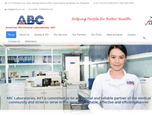 Tablet Screenshot of abclab.com.ph