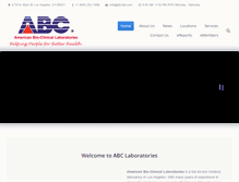 Tablet Screenshot of abclab.com