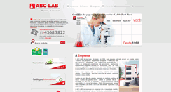 Desktop Screenshot of abclab.com.br