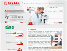Tablet Screenshot of abclab.com.br